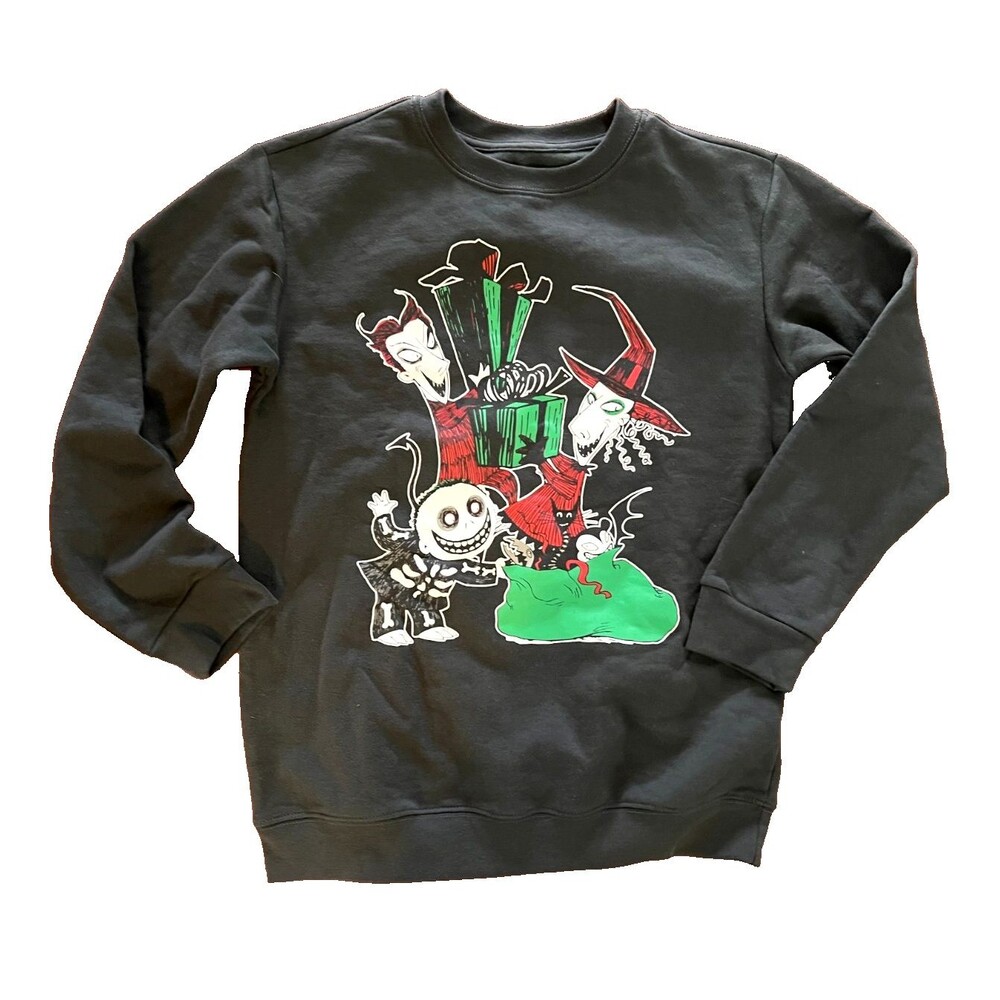 DISNEY Nightmare Before Christmas YOUTH XL Sweatshirt Lock Shock Barrel Boogie's